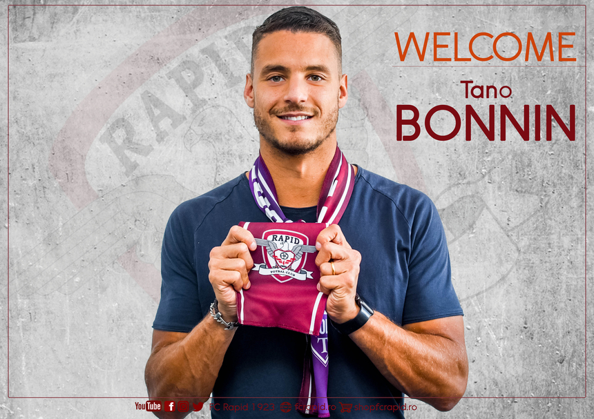 Rapid l-a transferat pe Tano Bonnin, fundaş din Republica Dominicană, care a jucat şi în LaLiga
