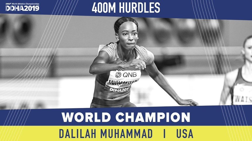 Americanca Dalilah Muhammad a stabilit un record mondial la 400 metri garduri