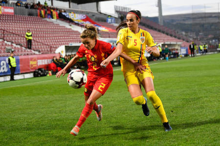 Naţionala de fotbal feminin a României, învinsă de Belgia, scor 1-0, în preliminariile CE-2021