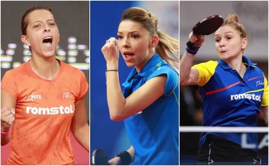 Componente echipei feminine de tenis de masă a României, campioane europene, decorate de preşedintele Klaus Iohannis
