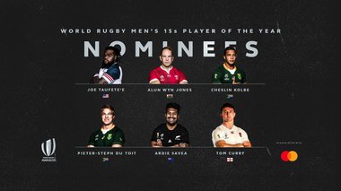 World Rugby a anunţat nominalizările pentru jucătorul anului; Doi sud-africani se află pe listă