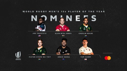 World Rugby a anunţat nominalizările pentru jucătorul anului; Doi sud-africani se află pe listă