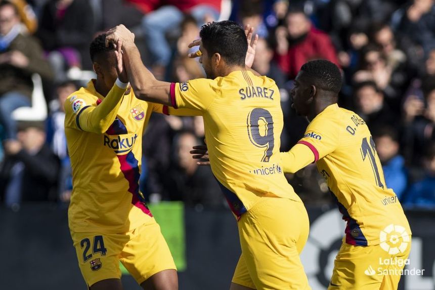 FC Barcelona a învins în deplasare Leganes, scor 2-1, revenind de la 0-1