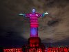Rio de Janeiro: Tricoul echipei Flamengo, proiectat pe statuia Iisus Mântuitorul