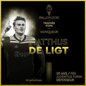 Matthijs de Ligt, câştigător al trofeului Kopa pentru cel mai bun tânăr fotbalist