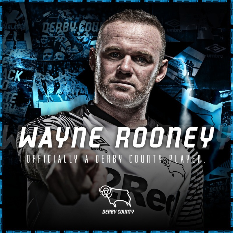 Wayne Rooney a semnat cu Derby County
