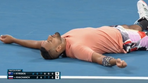 Kyrgios l-a învins pe Hacianov în patru ore şi jumătate şi îl va întâlni pe Nadal în optimile Australian Open