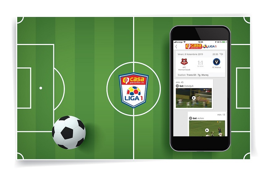 Liga Profesionistă de Fotbal şi eAD Interactive lansează aplicaţia mobilă LIGA 1 Casa Pariurilor