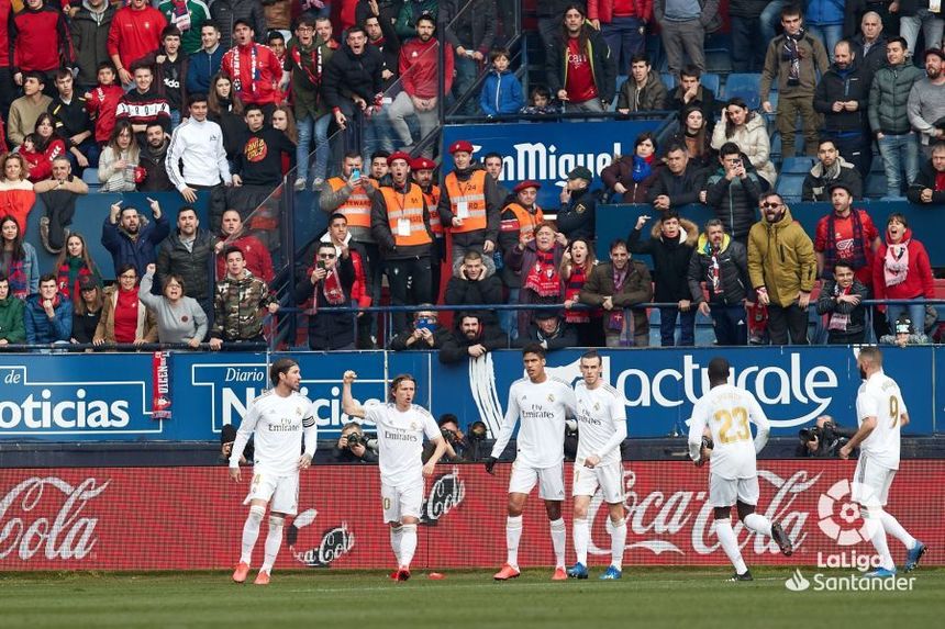 Real Madrid, 4-1 în deplasare cu Osasuna după ce gazdele au condus cu 1-0