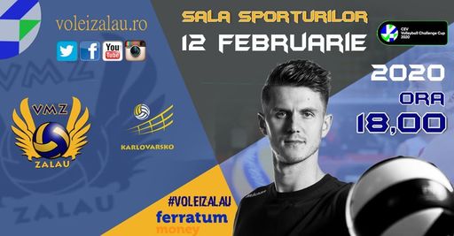 ACSVM Zalău a ratat calificarea în sferturile de finală ale Challenge Cup la volei masculin