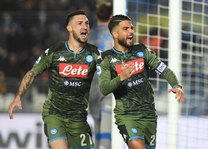 Serie A: Napoli a învins Brescia, scor 2-1, revenind de la 0-1