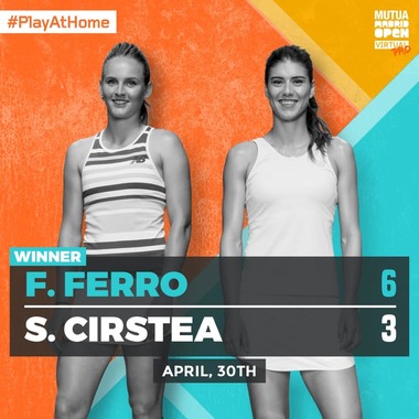 Sorana Cîrstea, eliminată în semifinale la Mutua Madrid Open Virtual Pro
