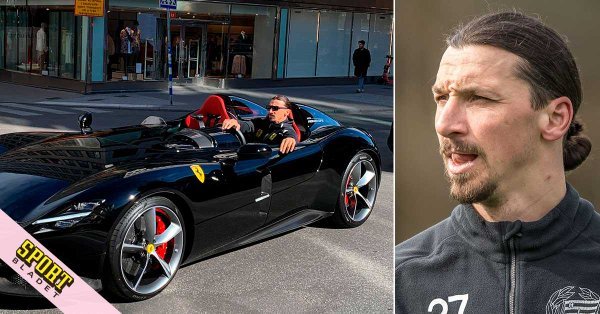 Ibrahimovici va fi amendat după ce a circulat pe străzile din Stockholm cu un automobil Ferrari neînmatriculat