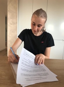 Marina Dumanska, sora mai mică a portarului naţionalei, Iulia Dumanska, va debuta în Liga Naţională, la ”U” Cluj