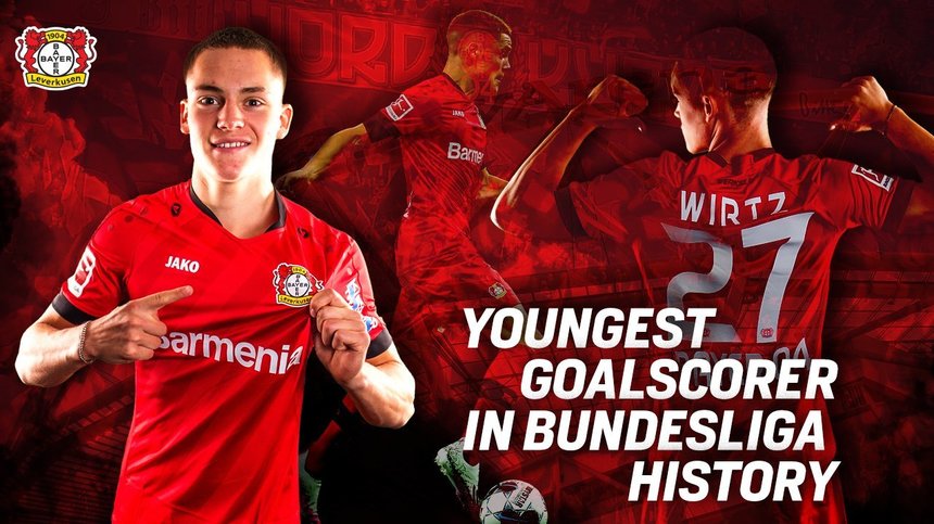 Florian Wirtz (Bayer Leverkusen), cel mai tânăr marcator din istoria Bundesliga