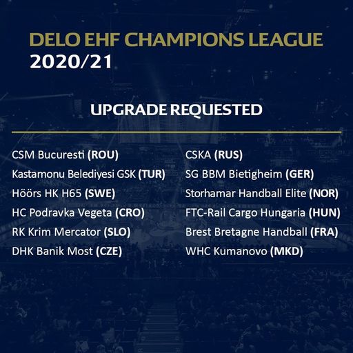 CSM Bucureşti: Cererea noastră pentru un loc în Liga Campionilor a fost validată de EHF! Ne-a stat inima în loc la primul anunţ!