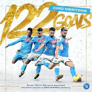 Napoli s-a calificat în finala Cupei Italiei, după 1-1 cu Inter Milano. Dries Mertens a devenit cel mai bun marcator din istoria clubului napoletan
