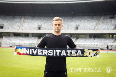 Vlad Muţiu, primul transfer al verii pentru FC Universitatea Cluj