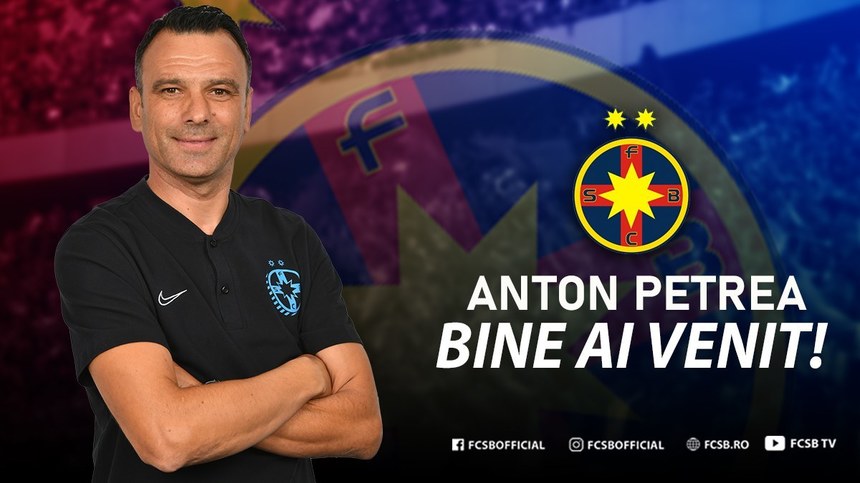 FCSB l-a anunat oficial pe Anton Petrea ca noul antrenor principal al echipei