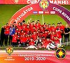Jucătorii de la FCSB au primit trofeul de câştigători ai Cupei României. Ei şi-au pus singuri medaliile de câştigători la gât - VIDEO -