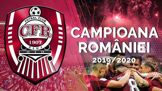 Mario Camora a ridicat trofeul de campioană a Ligii I obţinut de CFR Cluj