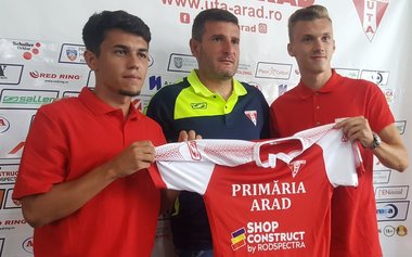 Dragoş Tescan şi Denis Rusu, la UTA Arad