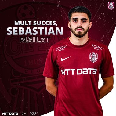 Mailat, împrumutat de CFR Cluj la FC Voluntari
