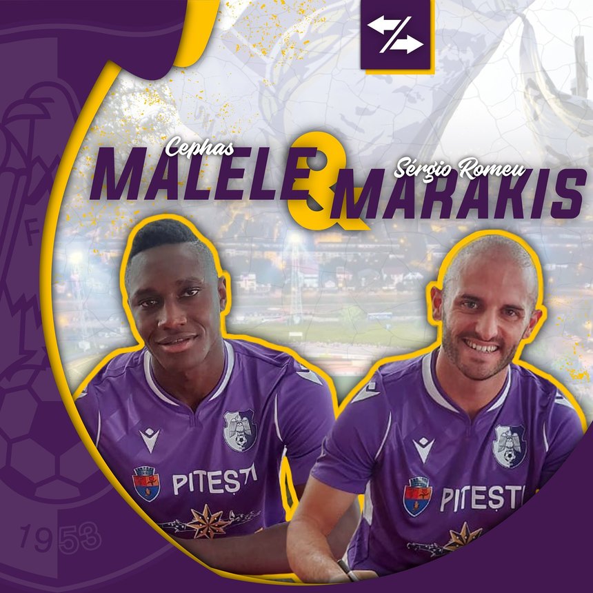 FC Argeş i-a transferat pe Cephas Malele şi Romeo Sergio Marakis