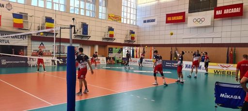CSM Arcada Galaţi s-a calificat în turul secund al Ligii Campionilor la volei masculin