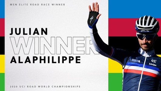 Julian Alaphilippe a câştigat titlul mondial la ciclism pe şosea
