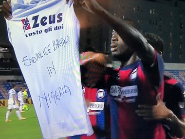 Mesaje în Serie A împotriva brutalităţii poliţiei din Nigeria