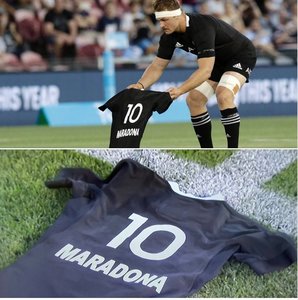 Omagiu magnific adus de All Blacks lui Diego Maradona înainte de meciul cu Argentina, din Rugby Championship - VIDEO -