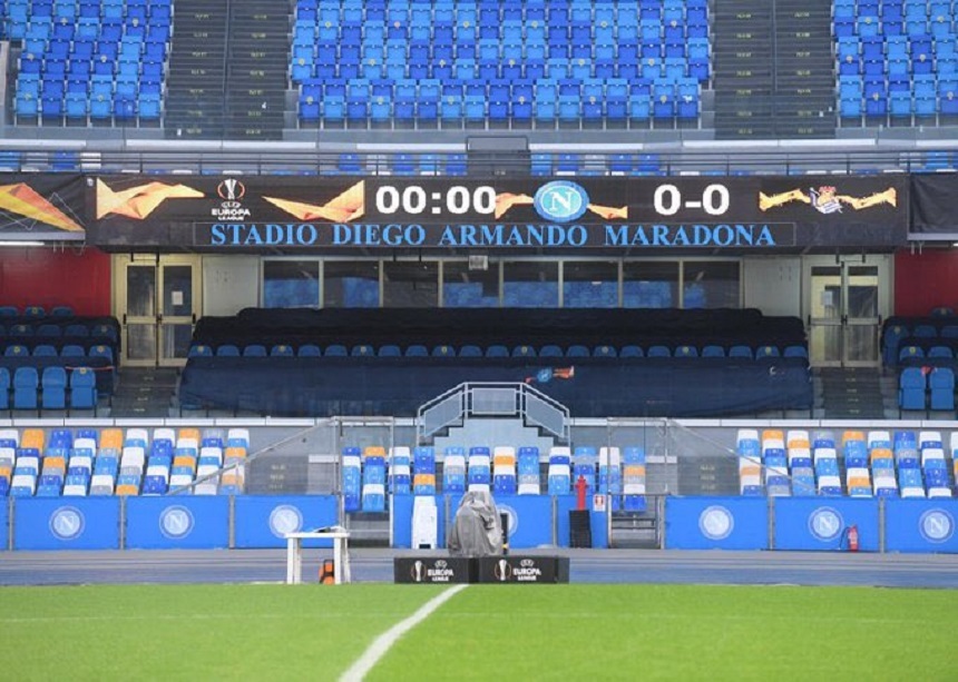 Meciul Napoli – Real Sociedad, primul pe stadionul redenumit Diego Armando Maradona
