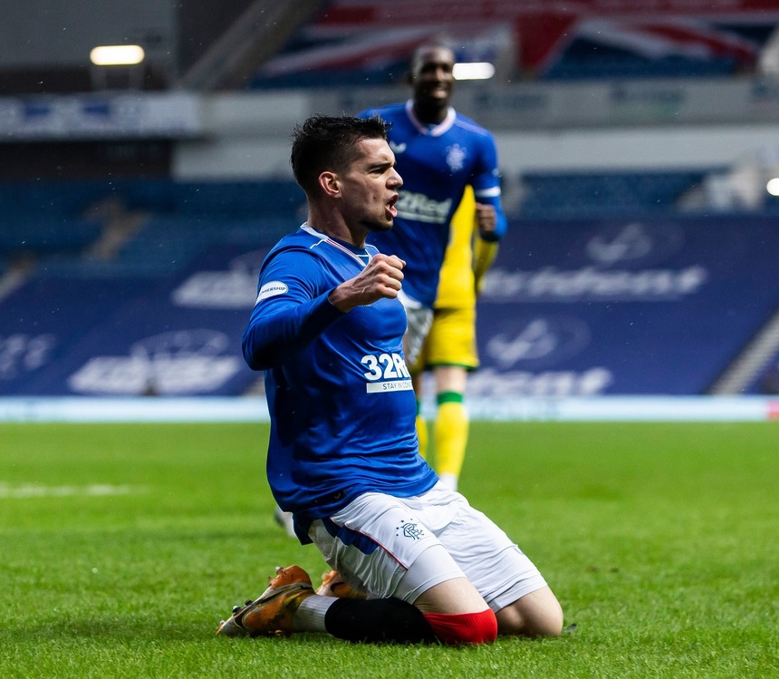 Ianis Hagi a marcat golul victoriei pentru Glasgow Rangers în meciul cu Hibernian, din  campionatul Scoţiei - VIDEO - 