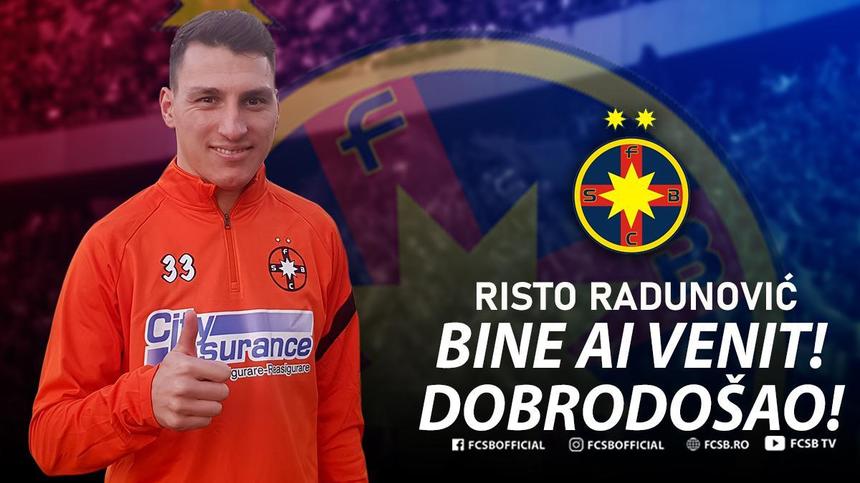 FCSB a anunţat că l-a achiziţionat pe Risto Radunovic