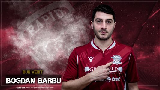 Rapid l-a transferat pe mijlocaşul Bogdan Barbu
