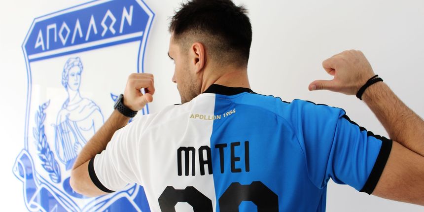 Florentin Matei a înscris un gol pentru Apollon în campionatul Ciprului