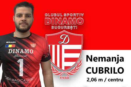 Voleibalistul sârb Nemanja Cubrilo, transferat de Dinamo Bucureşti
