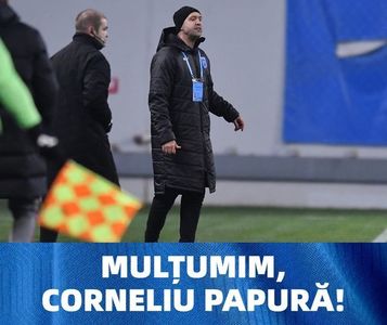 Corneliu Papură nu mai este antrenorul Universităţii Craiova