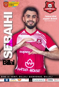 Mijlocaşul francez Billal Sebaihi, la FC Hermannstadt