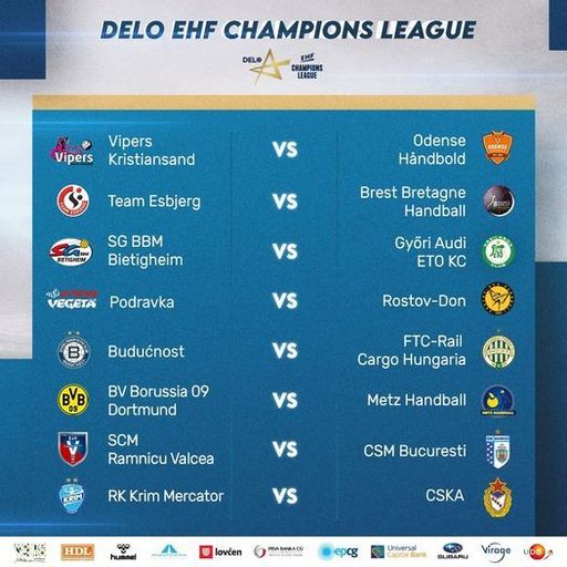Dubla SCM Rm. Vâlcea - CSM Bucureşti, din optimile Ligii Campionilor, programată în 6 şi 13 martie