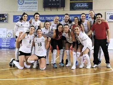 Volei Alba Blaj - Kaposvar, scor 3-0, în semifinalele Challenge Cup la volei feminin