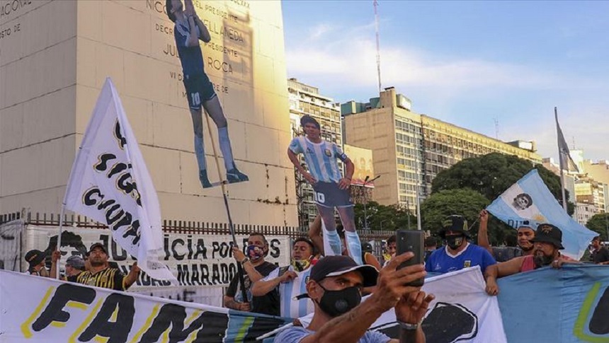 Buenos Aires: Manifestaţie a fanilor, în care s-a cerut dreptate în cazul Maradona - VIDEO
