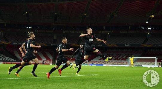 Liga Europa: Slavia a remizat cu Arsenal, scor 1-1; AS Roma a învins Ajax, scor 2-1, revenind de la 0-1