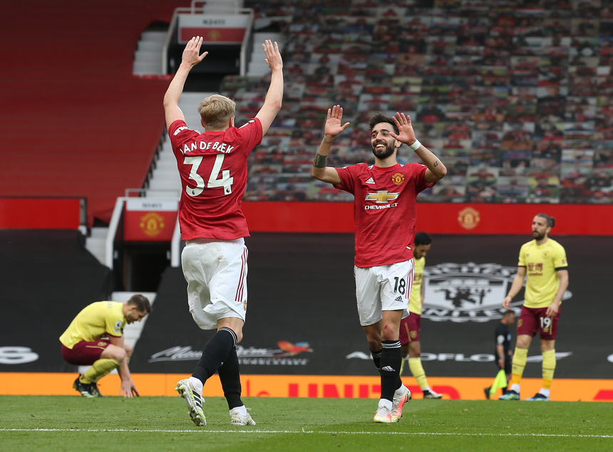 Manchester United a învins Burnley, scor 3-1, în Premier League