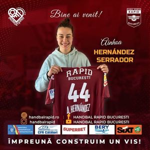 Handbal feminin: Ainhoa Hernandez Serrador, vicecampioană mondială cu Spania, la Rapid din sezonul viitor