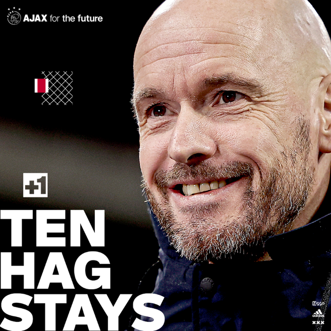 Antrenorul Erik ten Hag şi-a prelungit contractul cu Ajax Amsterdam