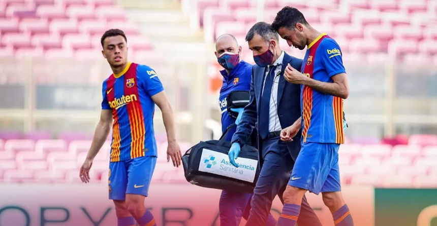 FC Barcelona: Sergio Busquets a suferit o contuzie facială şi o fisură la maxilar