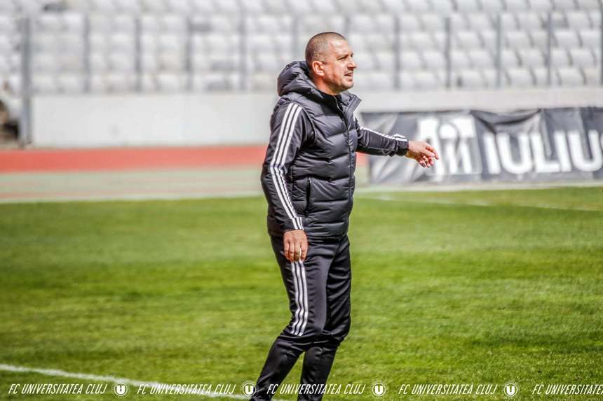 Costel Enache nu mai este antrenorul echipei Universitatea Cluj