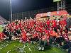 Jucătorii echipei CFR Cluj au primit trofeul şi medaliile de campioni ai României